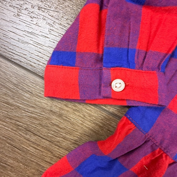 J. Crew Factory Crewcuts Girls Red/Blue Buffalo Plaid Dress, Sz 7, NWT, Holiday - Picture 6 of 12